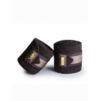 Polo-bandages Equestrian Stockholm Helemaal zwart glanzend