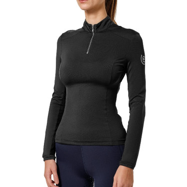Base layer Equestrian Stockholm Air Breeze Sunshirt dames Zwarte editie Base layer Equestrian Stockholm Air Breeze Sunshirt dames Zwarte editie