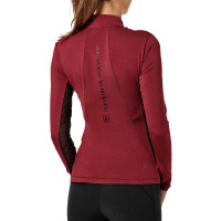 Base layer Equestrian Stockholm Air Breeze Sunshirt dames Bordeaux