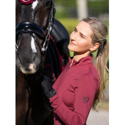 Base layer Equestrian Stockholm Air Breeze Sunshirt dames Bordeaux