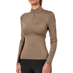 Base layer Equestrian Stockholm Air Breeze Sunshirt dames Champagne Beige