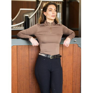 Base layer Equestrian Stockholm Air Breeze Sunshirt dames Champagne Beige