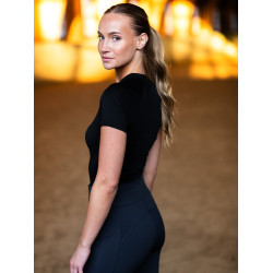 Base Layer Equestrian Stockholm Dynamic dames korte mouwen Zwarte editie