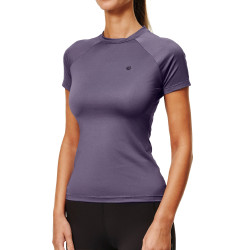Base Layer Equestrian Stockholm Dynamic dames korte mouwen Donkerpaars Base Layer Equestrian Stockholm Dynamic dames korte mouwen Donkerpaars