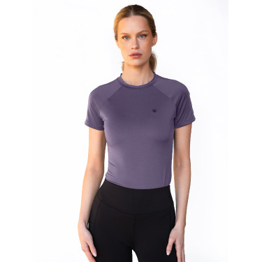 Base Layer Equestrian Stockholm Dynamic dames korte mouwen Donkerpaars Base Layer Equestrian Stockholm Dynamic dames korte mouwen Donkerpaars