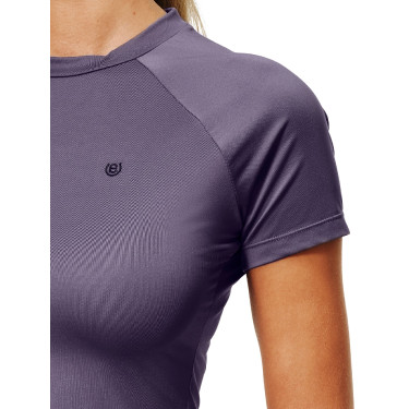 Base Layer Equestrian Stockholm Dynamic dames korte mouwen Donkerpaars Base Layer Equestrian Stockholm Dynamic dames korte mouwen Donkerpaars