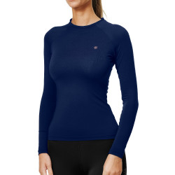 Base Layer Equestrian Stockholm Dynamic dames met lange mouwen Lagune blush