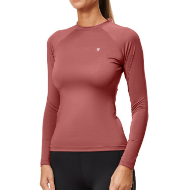 Base Layer Equestrian Stockholm Dynamic dames met lange mouwen Roze amber