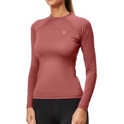 Base Layer Equestrian Stockholm Dynamic dames met lange mouwen Roze amber