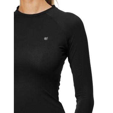 Base Layer Equestrian Stockholm Dynamic dames met lange mouwen Zwart