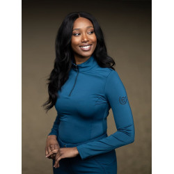 Base Layer Equestrian Stockholm Vision dames longsleeve Prarie blauw