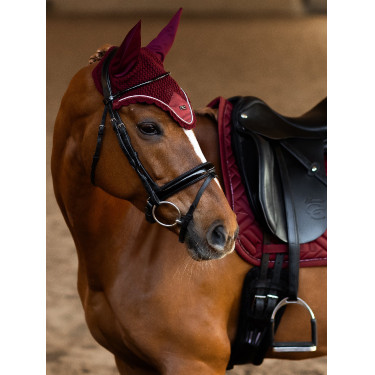 Antivliegen-oornetje Equestrian Stockholm Bordeaux Antivliegen-oornetje Equestrian Stockholm Bordeaux