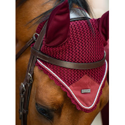 Antivliegen-oornetje Equestrian Stockholm Bordeaux Antivliegen-oornetje Equestrian Stockholm Bordeaux