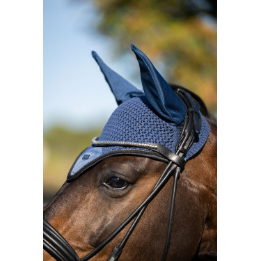Antivliegen-oornetje Equestrian Stockholm Venetië donker Blauw