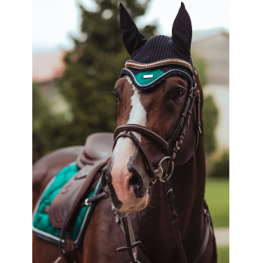 Antivliegen-oornetje Equestrian Stockholm Smaragd Groen Antivliegen-oornetje Equestrian Stockholm Smaragd Groen