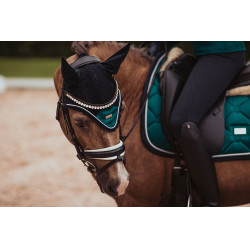 Antivliegen-oornetje Equestrian Stockholm Smaragd Groen Antivliegen-oornetje Equestrian Stockholm Smaragd Groen