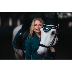 Antivliegen-oornetje Equestrian Stockholm Smaragd Groen Antivliegen-oornetje Equestrian Stockholm Smaragd Groen