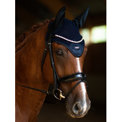 Antivliegen-oornetje Equestrian Stockholm Marine moderne tech Marineblauw