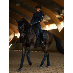 Antivliegen-oornetje Equestrian Stockholm Marine moderne tech Marineblauw
