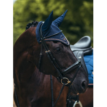 Antivliegen-oornetje Equestrian Stockholm Monaco blauw