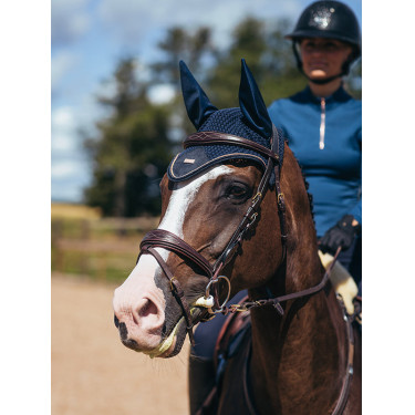 Antivliegen-oornetje Equestrian Stockholm Monaco blauw