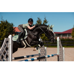 Antivliegen-oornetje Equestrian Stockholm Wit pistache Groen