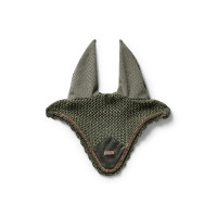 Antivliegen-oornetje Equestrian Stockholm Helemaal zwart glanzend