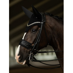Anti-vliegensjabrak Equestrian Stockholm met geluiddemping Zwart