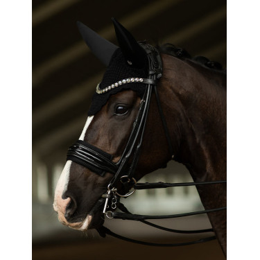 Anti-vliegensjabrak Equestrian Stockholm met geluiddemping Zwart