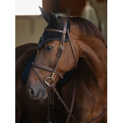 Moderne Equestrian Stockholm vliegenkap Zwart Moderne Equestrian Stockholm vliegenkap Zwart