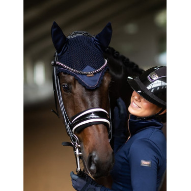 Moderne Equestrian Stockholm vliegenkap Lagune blush Blauw Moderne Equestrian Stockholm vliegenkap Lagune blush Blauw