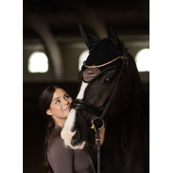 Vliegenmasker Equestrian Stockholm Performance Moderne mokka Bruin