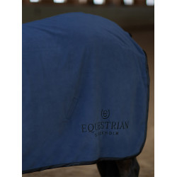 Equestrian Stockholm fleece deken met bont Venetië donker