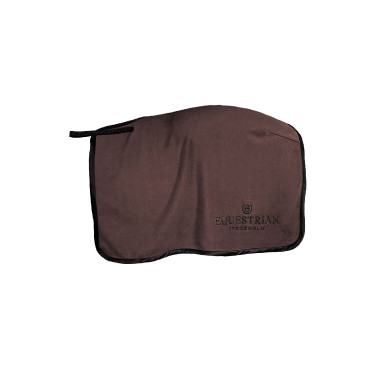 Vierkante fleece-zadeldekje Equestrian Stockholm Moderne mokka
