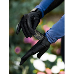 Rijhandschoenen Equestrian Stockholm Summer Zwart goud