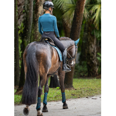 Equestrian Stockholm dressuurbeschermers van mesh Teal blauw