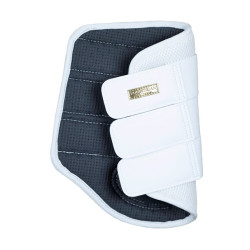 Equestrian Stockholm dressuurbeschermers van mesh Wit goudkleurig Marineblauw Equestrian Stockholm dressuurbeschermers van mesh Wit goudkleurig Marineblauw