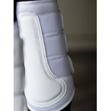 Equestrian Stockholm dressuurbeschermers van mesh Wit rosegoud