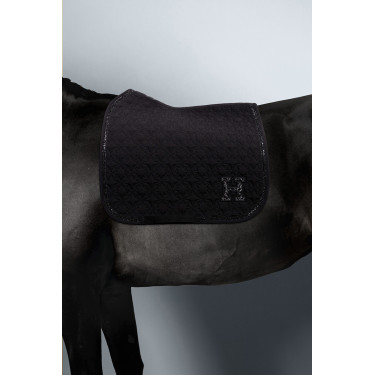 Set Harcour zadelpad Amba en oornetje Ambroise Zwart