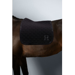 Set Harcour zadelpad Amba en oornetje Ambroise Zwart