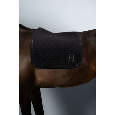 Set Harcour zadelpad Amba en oornetje Ambroise Zwart