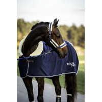 Halster en leadrope Equestrian Stockholm met bont Bordeaux