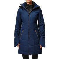 Lange winterjas Equestrian Stockholm Denali dames Lagune blush