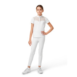 Wedstrijdpolo Equestrian Stockholm Crystal Champion Young Rider Wit Wedstrijdpolo Equestrian Stockholm Crystal Champion Young Rider Wit