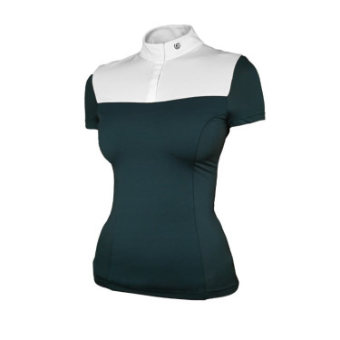 Wedstrijdpolo Equestrian Stockholm Fine Line dames korte mouw Dramatische maandag