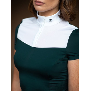 Wedstrijdpolo Equestrian Stockholm Fine Line dames korte mouw Dramatische maandag