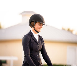 Wedstrijdpolo Equestrian Stockholm Light Breeze dames lange mouwen UV Wit perfectie