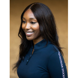 Dames longsleeve polo Equestrian Stockholm Power Marine moderne tech