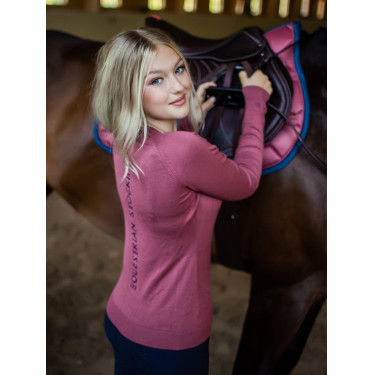 Gebreide trui met ronde hals Equestrian Stockholm dames Tijdloze roos Gebreide trui met ronde hals Equestrian Stockholm dames Tijdloze roos