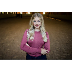 Gebreide trui met ronde hals Equestrian Stockholm dames Tijdloze roos Gebreide trui met ronde hals Equestrian Stockholm dames Tijdloze roos